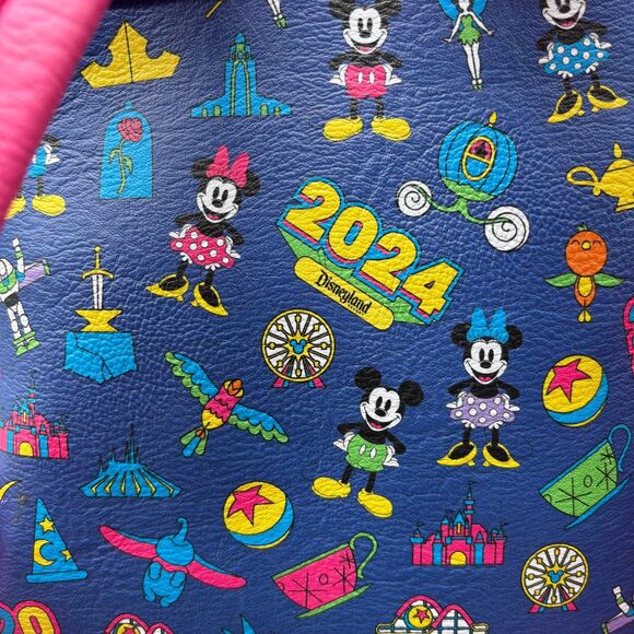 Loungefly Disney Parks Mini Backpack Disneyland 2024 Mickey Minnie Icons NWOT main image 7